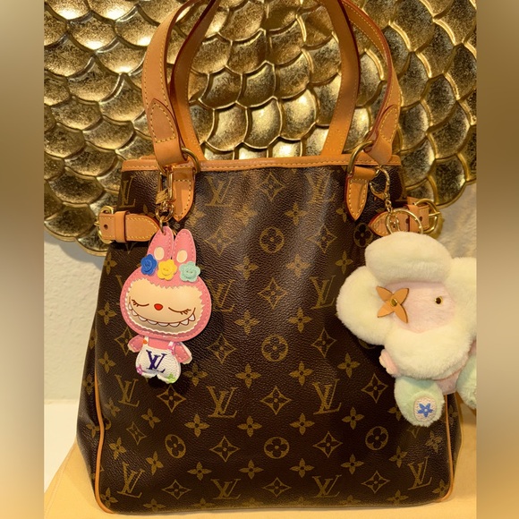 AUTH & VTG LOUIE VUITTON BROWN MONOGRAM CANVAS BATIGNOLLES VERTICAL ED. TOTE - Picture 3 of 16